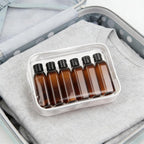 6 Stück Reiseflaschen Für Toilettenartikel,100Ml Reiseflaschen Set Mit Flip Cap Mit Etiketten,Wiederverwendbar Reiseflaschen Zum Befüllen,Geeignet Für Toilettenartikel/Camping/Reisen(Braun)