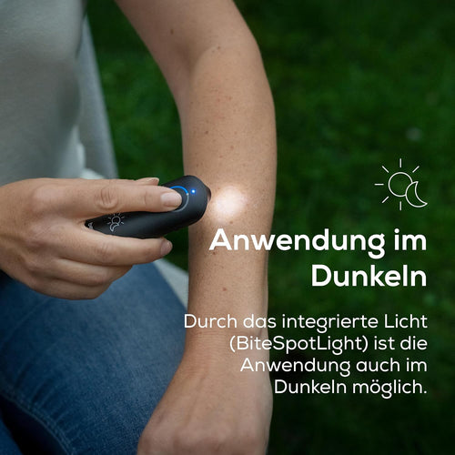 Beurer Bitex Day&Night Insektenstichheiler BR 90, Mückenstich Hitzestift Zur Behandlung Von Insektenstichen- Und Bissen, Elektronischer Stichheiler, Mit Licht Zur Anwendung Im Dunkeln, Reise-Gadget