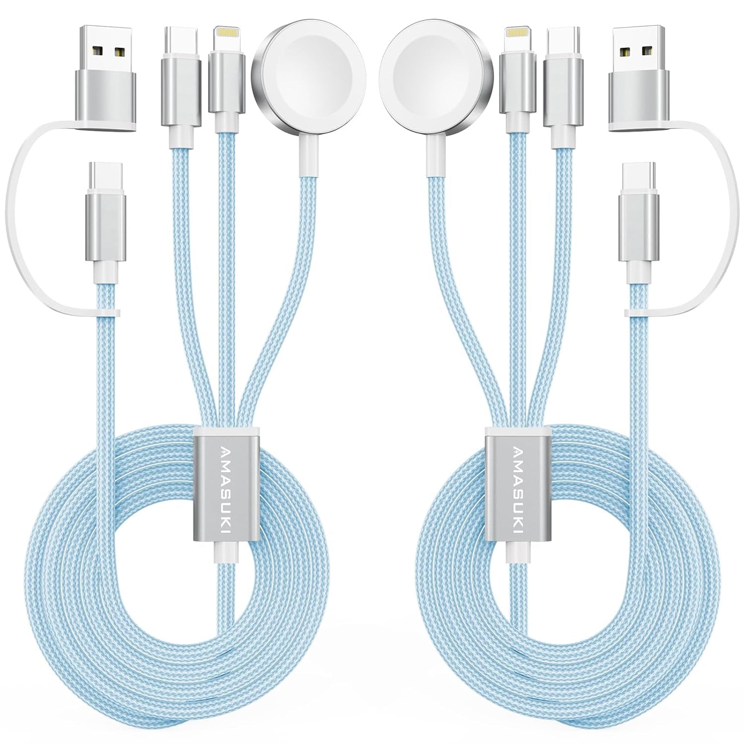 3 in 2 Ladekabel Für Apple Watch USB C Kabel Multi Charger Cable Kompatibel Mit Iwatch Ultra/Se/11/10/9/8/7/6/5/4/3/2/1 Iphone 17-11/Galaxy S23-1.25M Für Camping Travel Outdoor, Für Flugzeug Gadgets