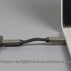 Rolling Square Incharge 6 - Schlüsselanhänger Mit Usb-C-Kabel, Universal-Smartphone-Kabel, Geschenk Für Männer, Handy-Aufladegerät 6-In-1, Technologisches Gadget, Silber, Lightning-Kabel 15 W