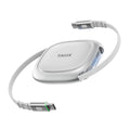 Qlex Einziehbares Usb-C-Auf-Usb-C Kabel, 240 W Schnellladen (PD 3.2), 1,2 M Rollbares Typ-C Ladekabel, Kompakt & Tragbar, Für Iphone 16/15 Pro Max, Ipad, Macbook, Galaxy S25/S24