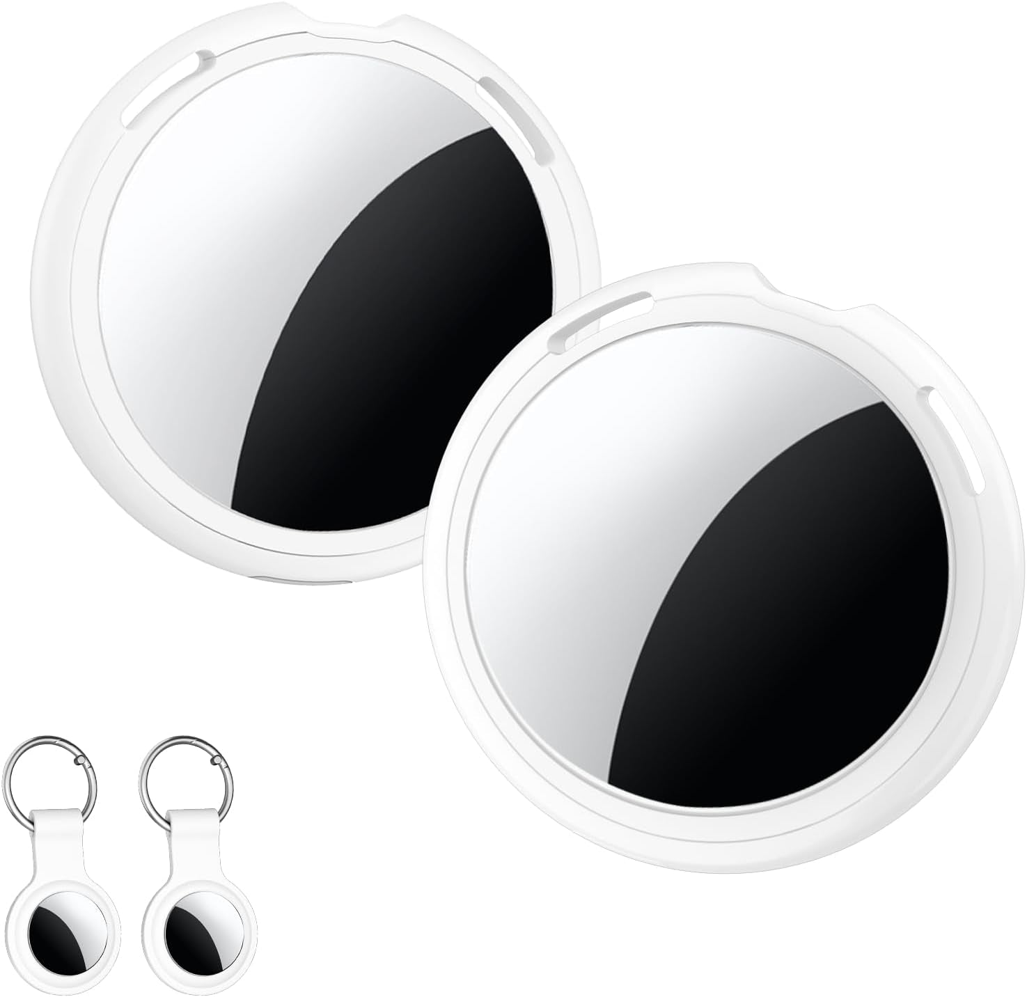 2Er Pack Air Tracker Tag [Apple Mfi-Zertifiziert] Kompatibel Mit Apple Wo Ist? App (Nur Ios) Smart Bluetooth Koffer Tracker Tagg Schlüsselfinder GPS Weltweite Ortung Für Haustier Geldbörse Hundegepäck