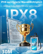 YOSH Wasserdichte Handyhülle [2 Stück], 7,0 Zoll IPX8 Unterwasser Handyhülle, Wasserfeste Handytasche Für Iphone 17 16 15 14 Pro Max XS Samsung S26 S25 S24 S23 Ultra A56 Xiaomi 17 15- Clear