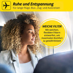 Alpine Flyfit Gehörschutz Ohrstöpsel Für Flugzeuge - Regulieren Den Luftdruck Zur Vorbeugung Von Trommelfellschmerzen - Weiche Filter Für Reisen - Bequemes Hypoallergenes Material - Wiederverwendbar