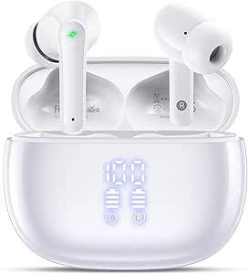 Bluetooth 5.3 In-Ear Headphones – 48h, IPX7, 4 ENC Microphones