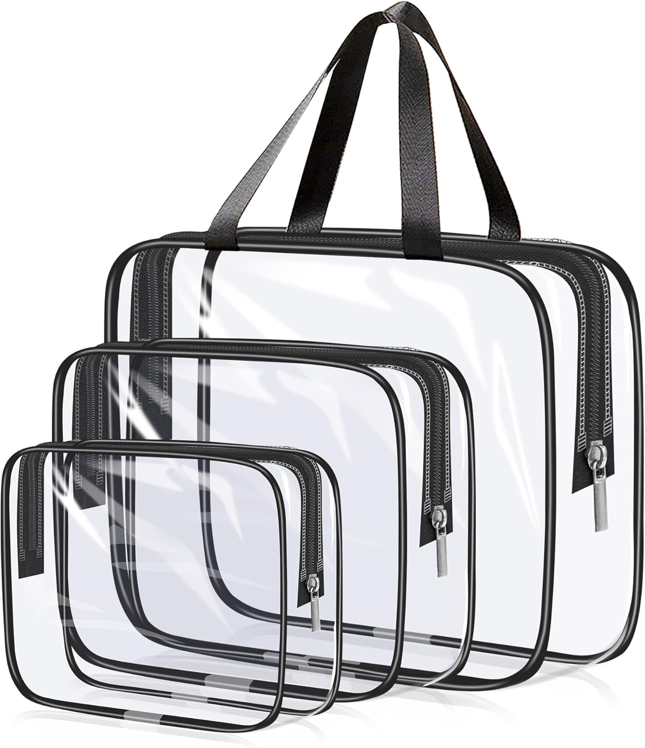 Transparente Kulturbeutel, Kulturbeutel Flugzeug Für Frauen, PVC Reisebeutel Flugzeug Für Männer, Handgepäck Flüssigkeiten, Transparente Aufbewahrungstasche, Wasserdichte Kosmetiktasche