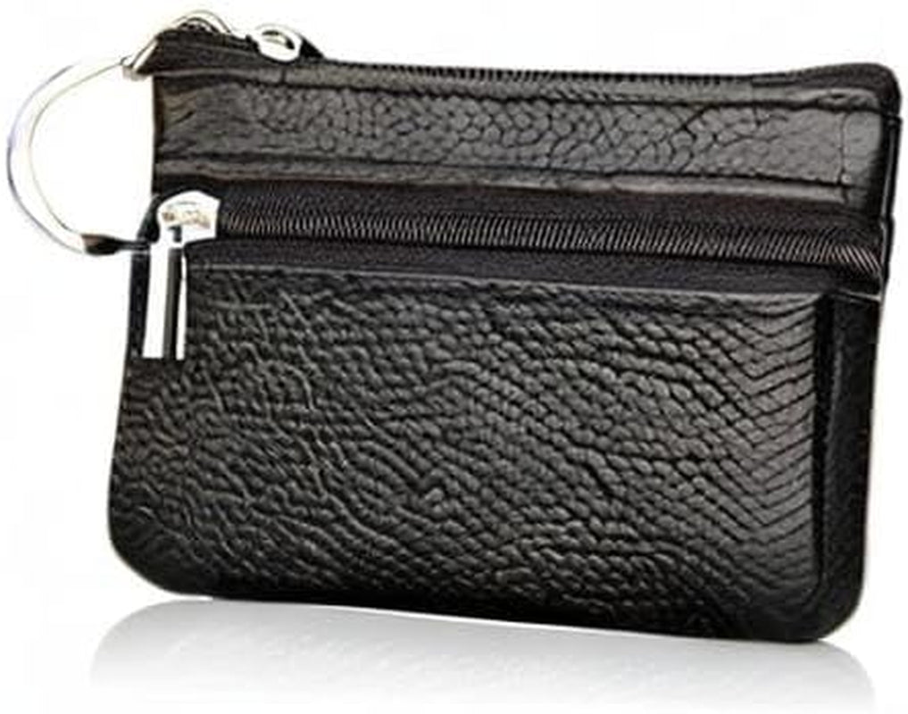 Super Mini Schwarz Leder Schlüsseletui Schlüsseltasche Klein Für Herren Damen