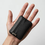 Super Mini Schwarz Leder Schlüsseletui Schlüsseltasche Klein Für Herren Damen