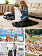 Vakuumbeutel Für Kleidung - IP67 Wiederverwendbare Vakuumtaschen Für Koffer, 5Kpa Pumpe Für Kleidung Bettwäsche, Reise Koffer Dienstreise Urlaub(2 Vakuumbeutel)