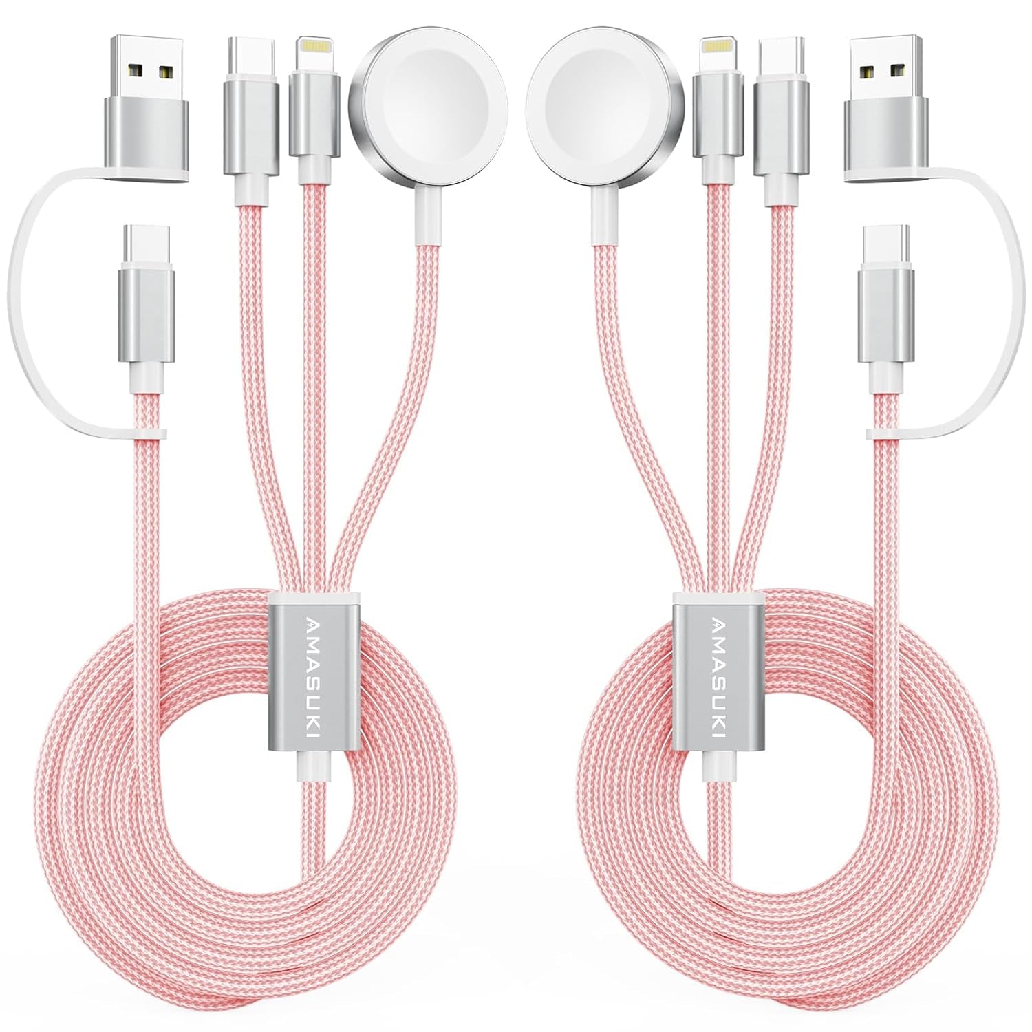 3 in 2 Ladekabel Für Apple Watch USB C Kabel Multi Charger Cable Kompatibel Mit Iwatch Ultra/Se/11/10/9/8/7/6/5/4/3/2/1 Iphone 17-11/Galaxy S23-1.25M Für Camping Travel Outdoor, Für Flugzeug Gadgets