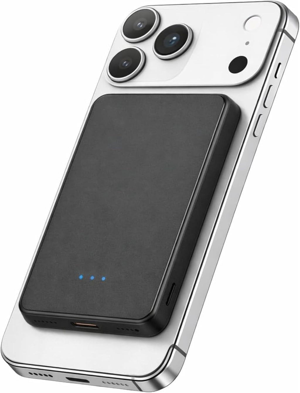 Powerbank Für Magsafe, 10000Mah 22.5W Schnellladen Magnetische Power Bank Slim, Wireless Externe Akkupack Mit Usb-C-Kabel Für Iphone & Samsung (Weiß, 5.000, Milliamperestunden (Mah))