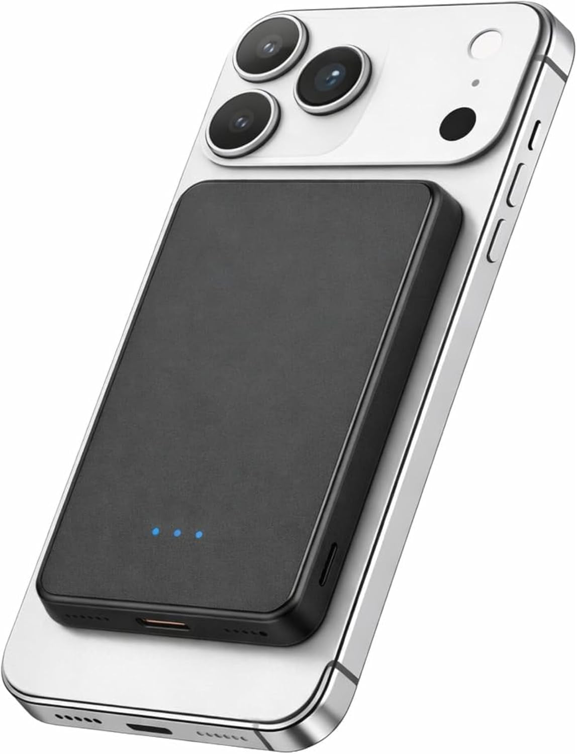 Powerbank Für Magsafe, 10000Mah 22.5W Schnellladen Magnetische Power Bank Slim, Wireless Externe Akkupack Mit Usb-C-Kabel Für Iphone & Samsung (Weiß, 5.000, Milliamperestunden (Mah))