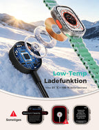3 in 2 Ladekabel Für Apple Watch USB C Kabel Multi Charger Cable Kompatibel Mit Iwatch Ultra/Se/11/10/9/8/7/6/5/4/3/2/1 Iphone 17-11/Galaxy S23-1.25M Für Camping Travel Outdoor, Für Flugzeug Gadgets