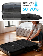 Vakuumbeutel Für Kleidung - IP67 Wiederverwendbare Vakuumtaschen Für Koffer, 5Kpa Pumpe Für Kleidung Bettwäsche, Reise Koffer Dienstreise Urlaub(2 Vakuumbeutel)