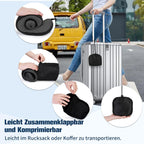 Cirorld Nackenkissen Flugzeug, Nackenhörnchen Erwachsene, Reisekissen Memory Foam, Verstellbares Kompaktes Nackenkissen Reise, Ergonomisches Weich Atmungsaktiv Mit Ohrstöpseln, Augenmaske,Tragetasche