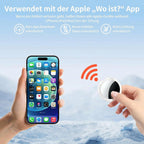 2Er Pack Air Tracker Tag [Apple Mfi-Zertifiziert] Kompatibel Mit Apple Wo Ist? App (Nur Ios) Smart Bluetooth Koffer Tracker Tagg Schlüsselfinder GPS Weltweite Ortung Für Haustier Geldbörse Hundegepäck