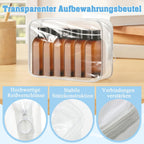 6 Stück Reiseflaschen Für Toilettenartikel,100Ml Reiseflaschen Set Mit Flip Cap Mit Etiketten,Wiederverwendbar Reiseflaschen Zum Befüllen,Geeignet Für Toilettenartikel/Camping/Reisen(Braun)