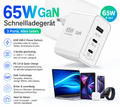 USB-C Charger 65W GaN – 3-Port Fast Charger