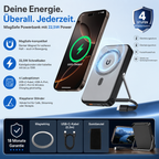Aioneus MagSafe Power Bank 10,000 mAh – 22.5W, Stand & USB-C
