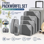 Packing Cube Set 6-Piece – Compression, Suitcase Organizer